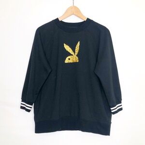 Playboy X Topten black playboy, bunny sweatshirt